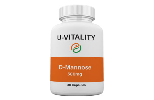 D-Mannose 500 mg Capsules Urinary Tract Health, Bladder Cleanse UTI Prevention