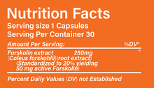 Load image into Gallery viewer, Forskolin Pure 20% Extract, 250mg Capsules,Weight Loss Supplement