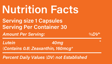 Load image into Gallery viewer, Lutein 40 mg with Zeaxanthin Support EyeHealth Capsules Made in USA