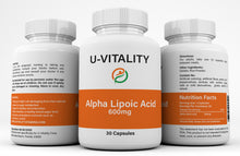 Load image into Gallery viewer, Alpha Lipoic Acid 600mg, Capsules, Antioxidant, Metabolism Fresh, Made in USA