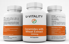 Load image into Gallery viewer, Anti Aging, Skin Care, Restoring Ceramides with Wheat Extract in Capsules 1000mg