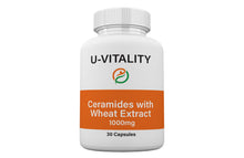 Load image into Gallery viewer, Anti Aging, Skin Care, Restoring Ceramides with Wheat Extract in Capsules 1000mg