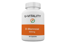 Load image into Gallery viewer, D-Mannose 500 mg Capsules Urinary Tract Health, Bladder Cleanse UTI Prevention