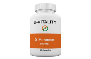 D-Mannose 500 mg Capsules Urinary Tract Health, Bladder Cleanse UTI Prevention