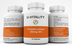 Forskolin Pure 20% Extract, 250mg Capsules,Weight Loss Supplement