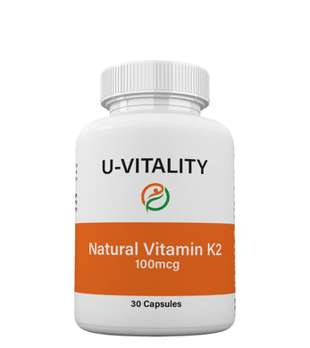 Natural Vitamin K2 100 mcg Capsules FRESH Made In USA