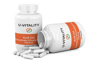 Krill Oil, 1000mg capsules, Omega 3, Odorless, Improve Heart Health