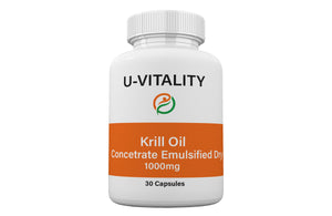 Krill Oil, 1000mg capsules, Omega 3, Odorless, Improve Heart Health