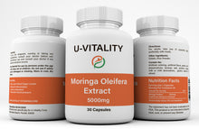 Load image into Gallery viewer, Moringa Oleifera Leaf powder superfood, Caps, Multivitamin, 500mg 10:1