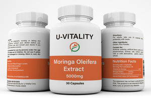 Moringa Oleifera Leaf powder superfood, Caps, Multivitamin, 500mg 10:1