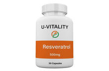 Load image into Gallery viewer, Resveratrol 500 mg Capsules, red wine extract Antioxidant, Heart Health, Anti Aging