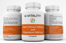 Load image into Gallery viewer, Super Calcium 1000mg and Magnesium 1000mg, Bone and Heart, Free Shipping