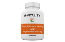 Load image into Gallery viewer, Super Calcium 1000mg and Magnesium 1000mg, Bone and Heart, Free Shipping