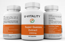 Load image into Gallery viewer, Super Guarana Extract 2400mg, Energy, Weight Loss, Free Shipping, Made in USA