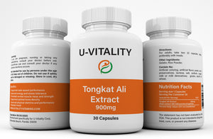 Tongkat Ali Root Extract 900mg, Pasak Bumi Longjack Capsules, USA Made