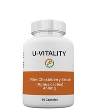 Load image into Gallery viewer, Vitex Chasteberry Extract/Agnus Castus 900 mg Capsules Chaste Berry Made in USA