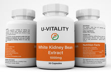 Load image into Gallery viewer, White Kidney Bean Extract Carb and fat Blocker 1000mg  Capsules Weight Control